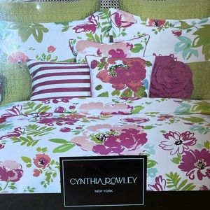Cynthia Rowley King Floral Duvet Set